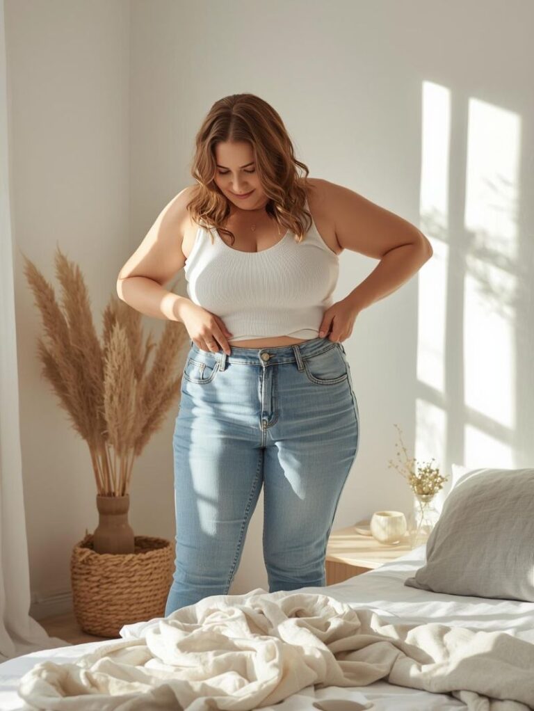 woman with post hysterectomy weight loss problem