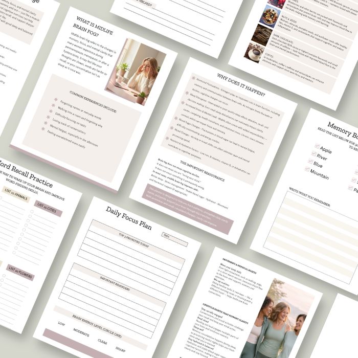 brain fog planner pages