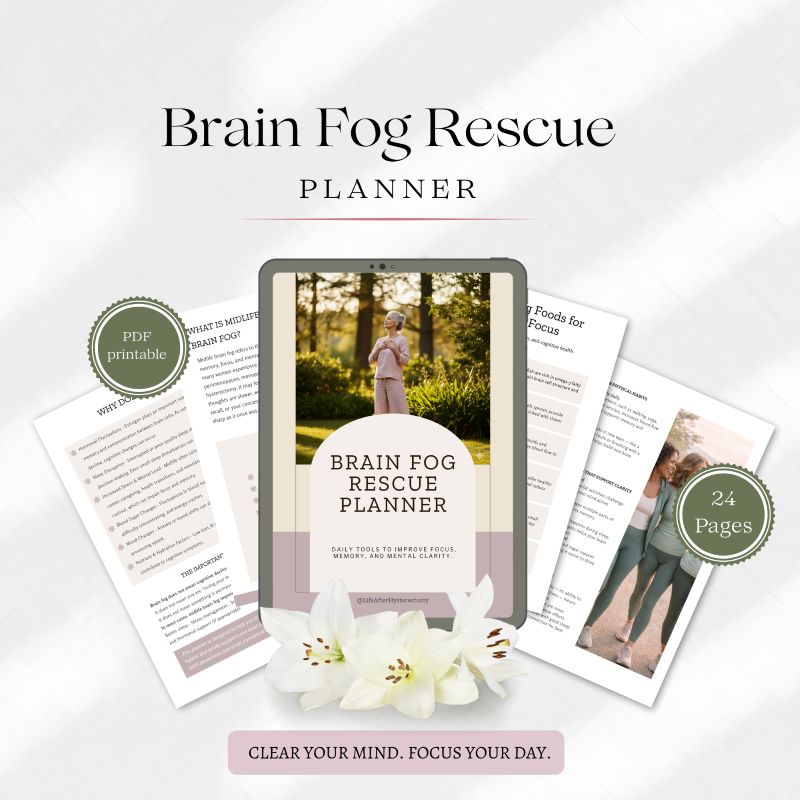 brain fog rescue planner printable