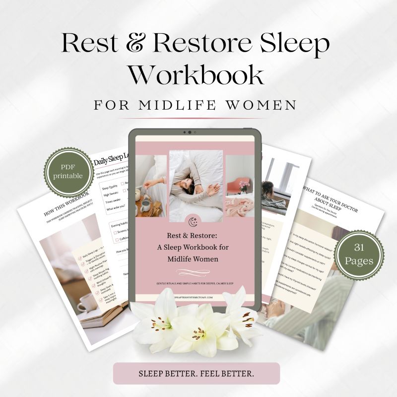 rest and restore sleep workbook printable